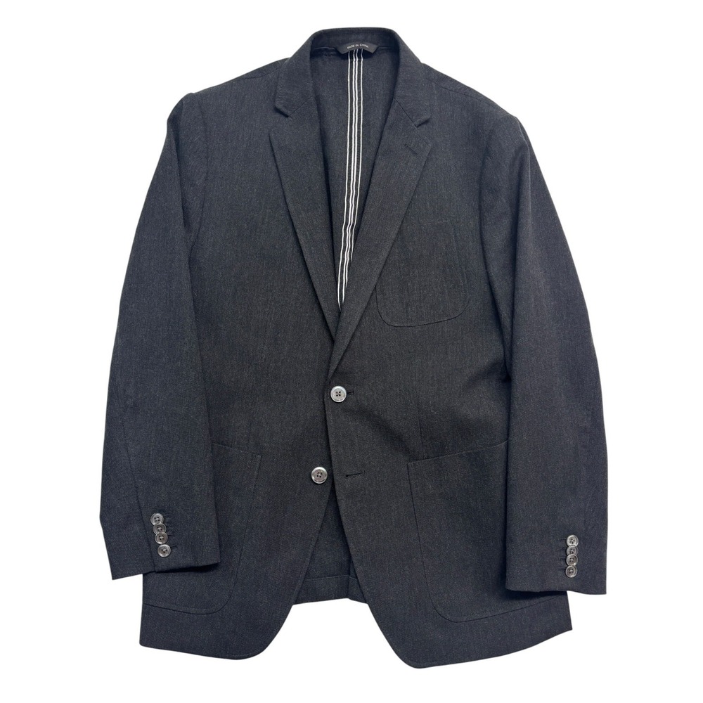 Banana Republic 40S Charcoal Unstructured Cotton Wool Blazer Jacket Sport Coat